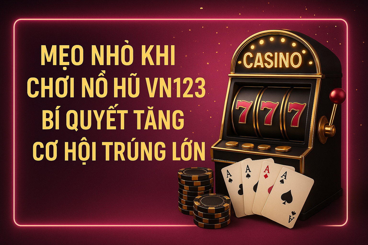 Mẹo Nhỏ Khi Chơi Nổ Hũ VN123 – Bí Quyết Tăng Cơ Hội Trúng Lớn